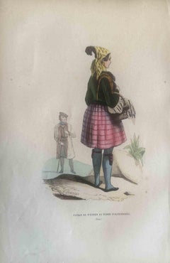 Antique Uses and Customs - Altenbourg - Lithograph - 1862