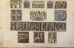 Utilisations et douanes - Antique Christian Art - Lithographie - 1862