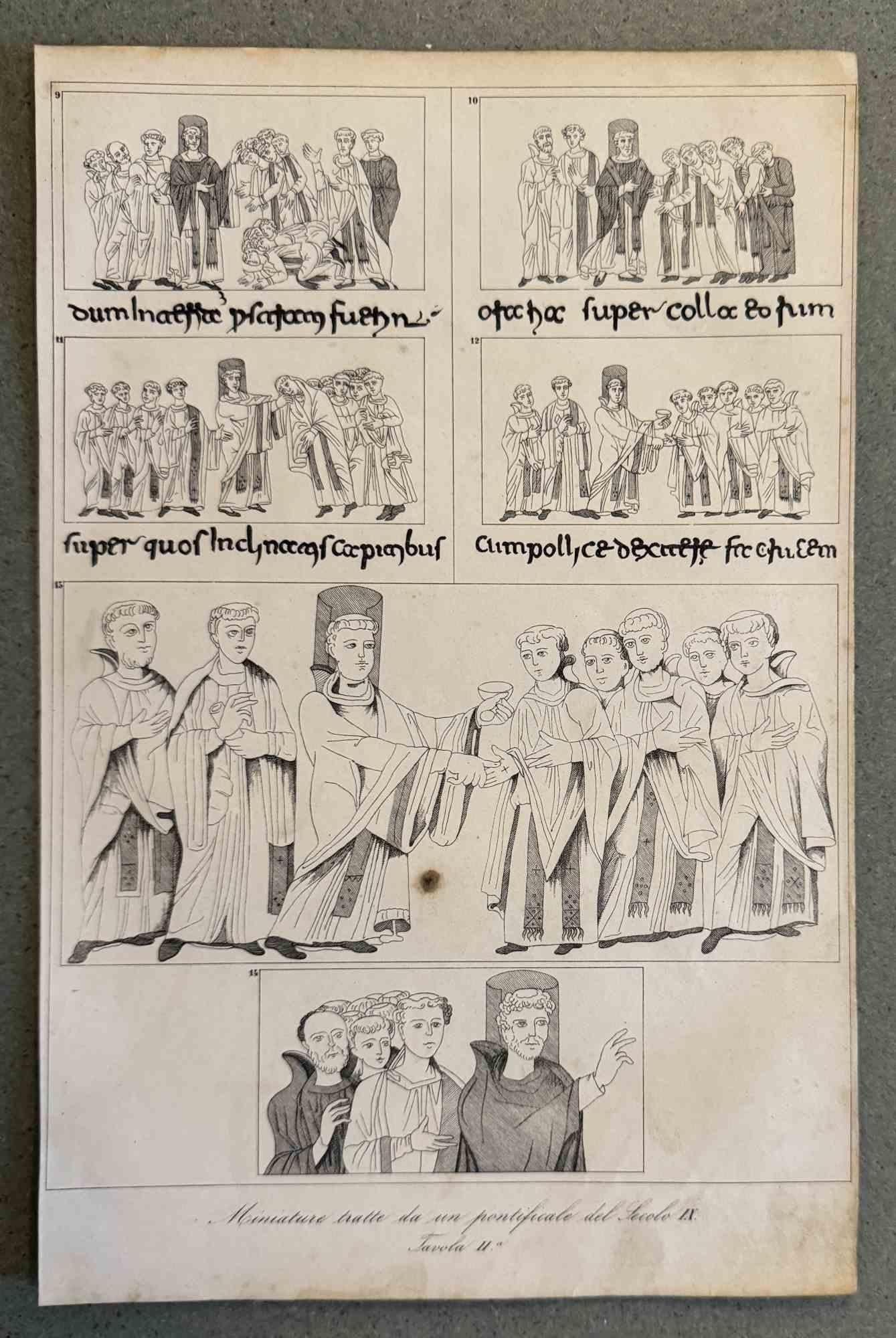 Figurative Print di Various Artists - Usi e costumi - Apostoli - Litografia - 1862