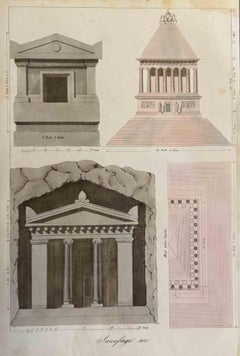 Uses and Customs - Architecture - Lithograph - 1862