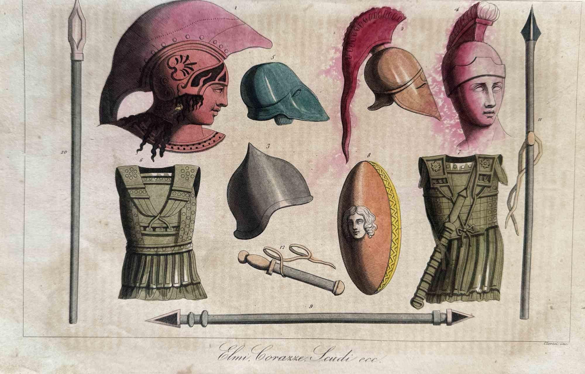 Various Artists Figurative Print - Uses and Customs - Army Dress - Lithograph - 1862