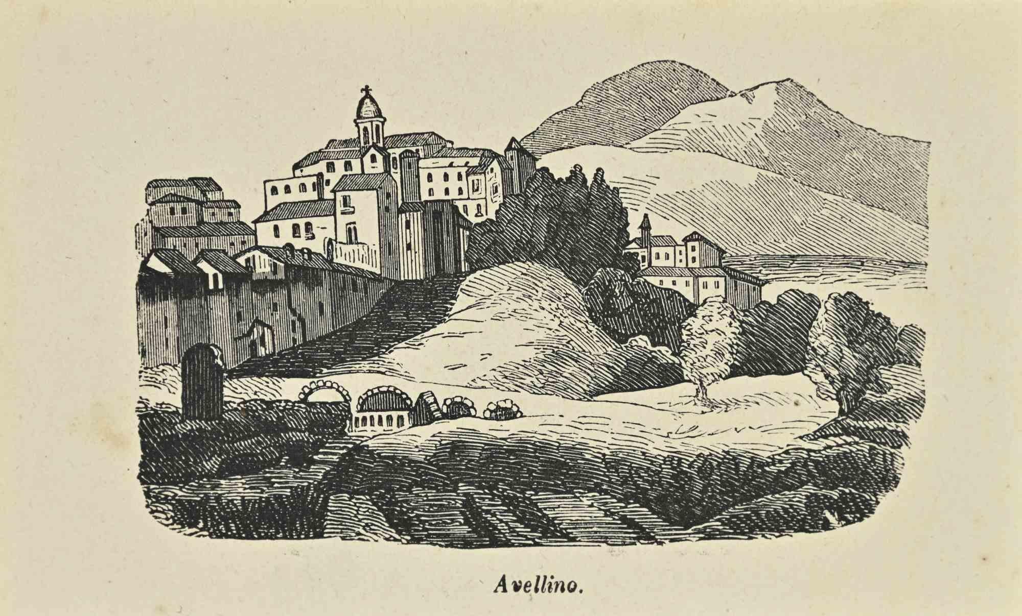Various Artists Figurative Print – Uses and Customs – Avellino – Lithographie – 1862
