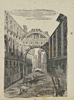 Utilisations et douanes - Bridge in Venice - Lithographie - 1862