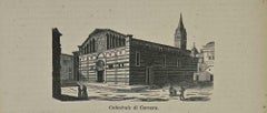 Uses and Customs - Cathedral in Carrara - Lithograph - 1862