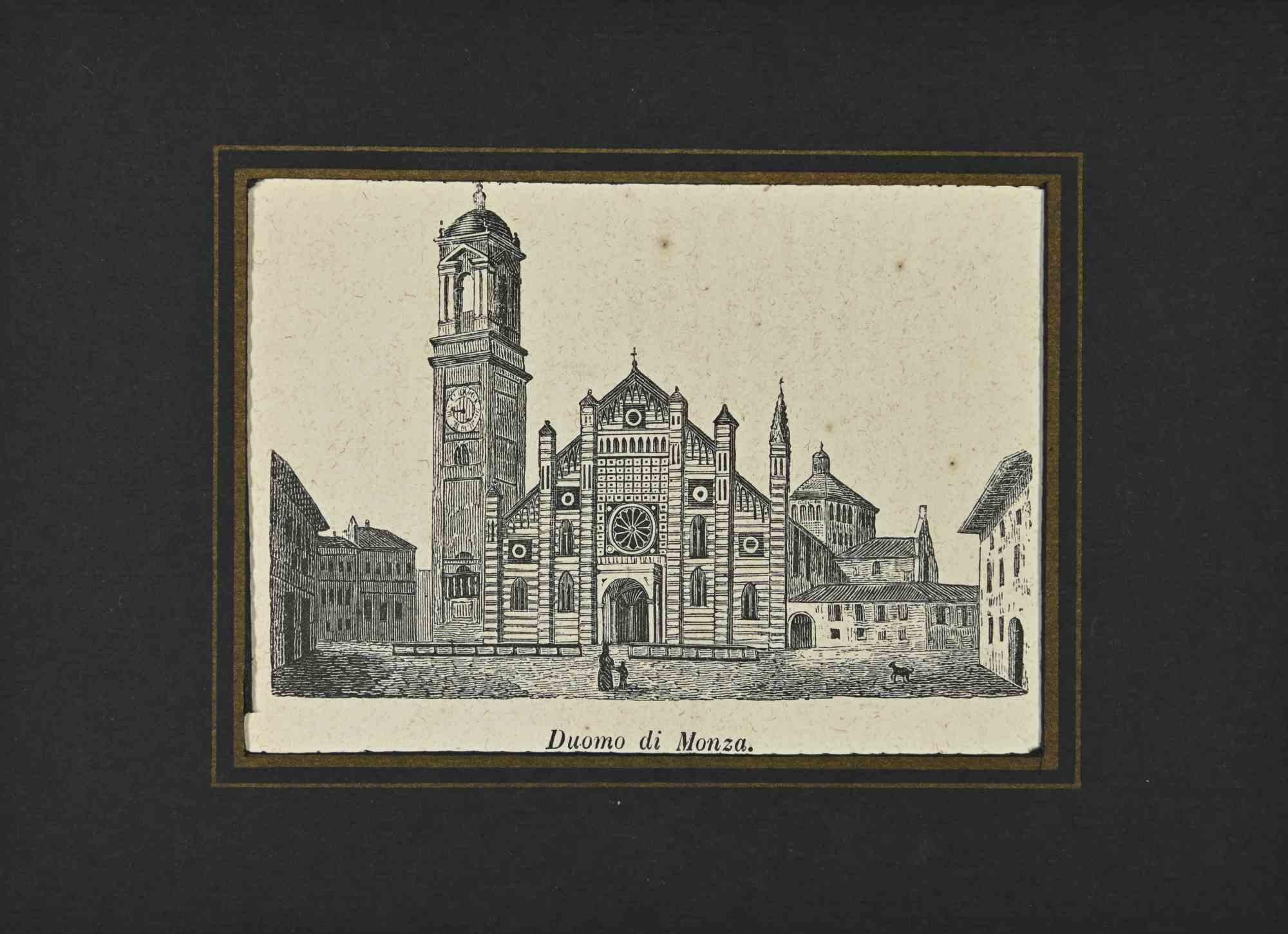 Figurative Print de Various Artists - Usos y Costumbres - Catedral de Monza - Litografía - 1862