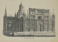 Uses and Customs - Certosa in Pavia - Lithograph - 1862
