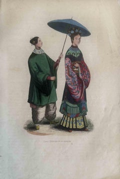 Uses and Customs - Chinese lady - Lithograph - 1862