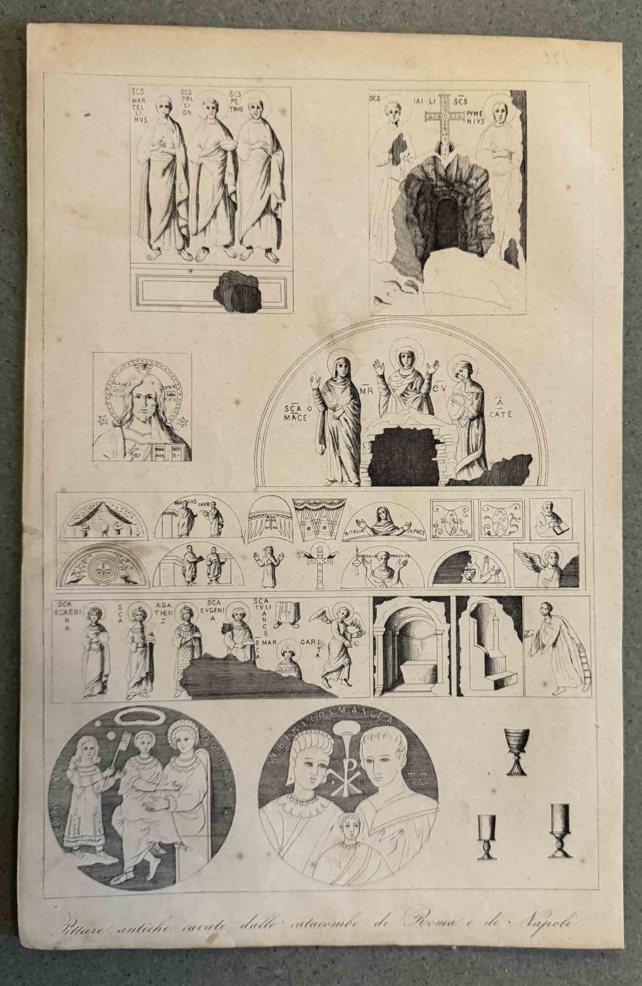 Figurative Print de Various Artists - Usos y Costumbres - Vida de Cristo - Litografía - 1862
