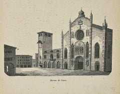 Antique Uses and Customs - Como Cathedral - Lithograph - 1862