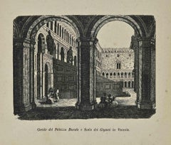 Uses and Customs - Courtyard of the Ducal Palace and Staircase of... - 1862