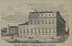 Utilisations et douanes du palais du Ducal de Piacenza, appelé le... - Lithographie - 1862