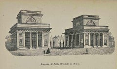 Utilisations et douanes - Barrier de la porte de l'Est - Lithographie - 1862