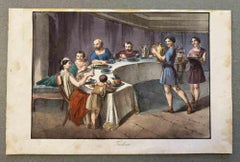 Uses and Customs - Eating Rite - Lithograph - 1862