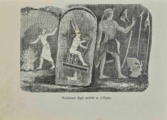 Utilisations et douanes - Costume égyptien - Lithographie - 1862