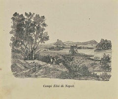 Uses and Customs - Elysian Fields in Naples - Lithographie - 1862