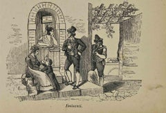 Usi e costumi - Eminenti - Litografia - 1862