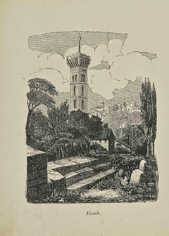 Antique Uses and Customs - Fiesole - Lithograph - 1862