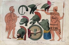 Utilisations et douanes - Robe de l'armée grecque - Lithographie - 1862