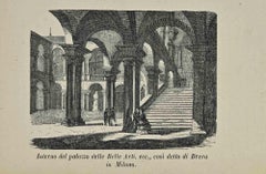 Uses and Customs-Interior of the Palace of Fine Arts, etc. – Lithographie – 1862