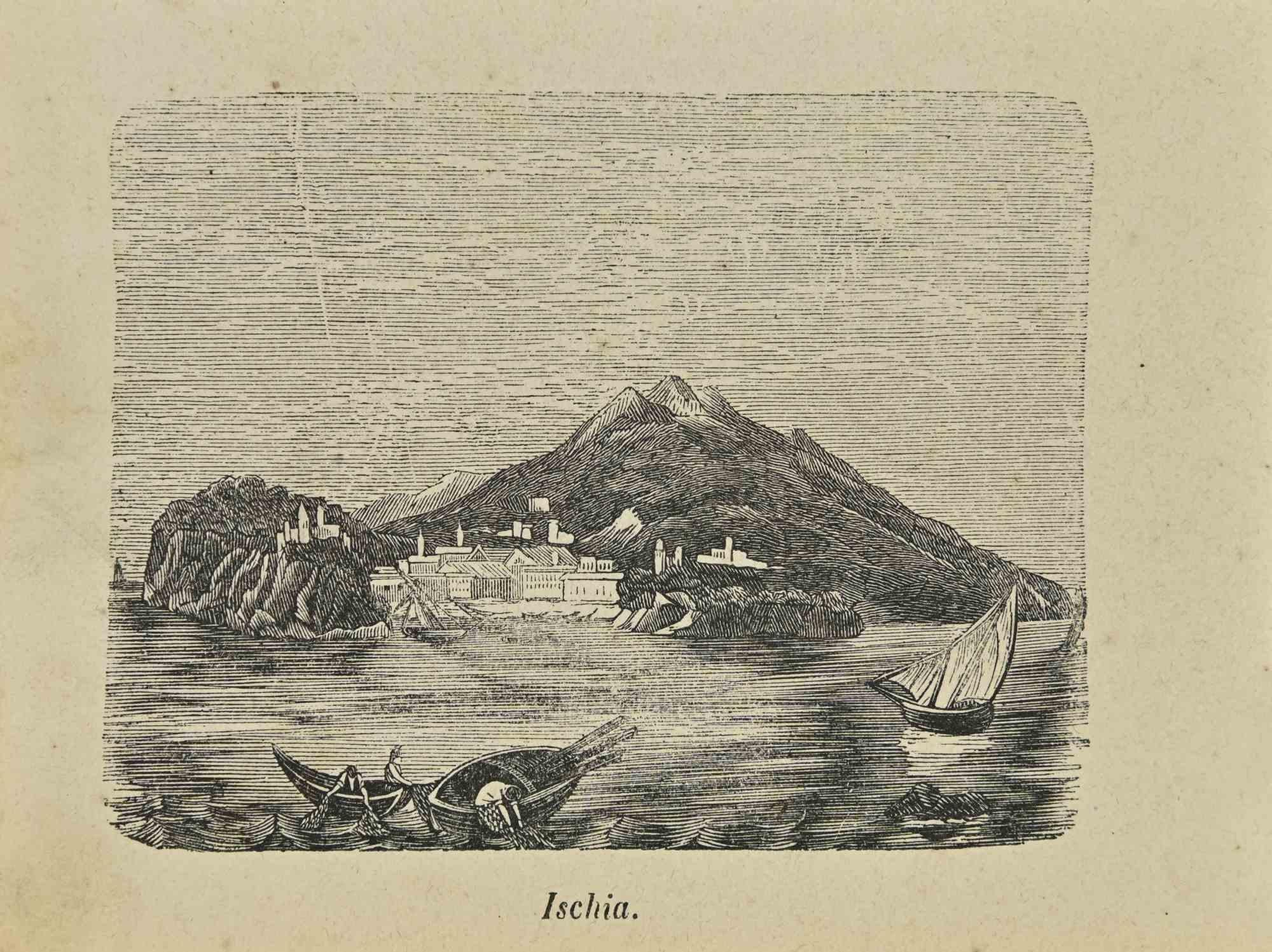Various Artists Figurative Print – Uses and Customs – Ischia – Lithographie – 1862