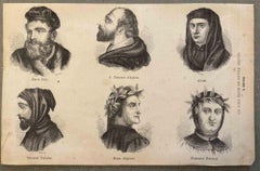 Uses and Customs - Italian in XIII - Lithograph - 1862
