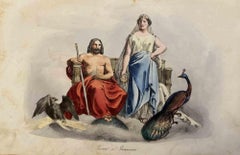 Uses and Customs - Jupiter and Juno - Lithograph - 1862