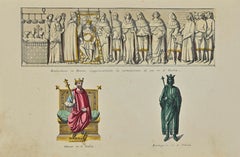 Uses and Customs - King of Italy - Lithograph - 1862