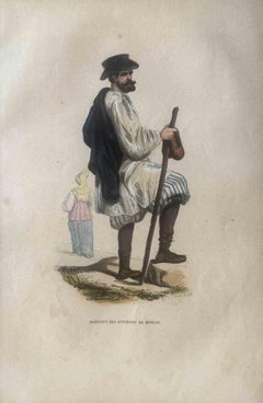 Uses and Customs - Man From Moscow - Lithograph - 1862