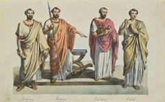 Antique Uses and Customs - Roman - Lithograph - 1862