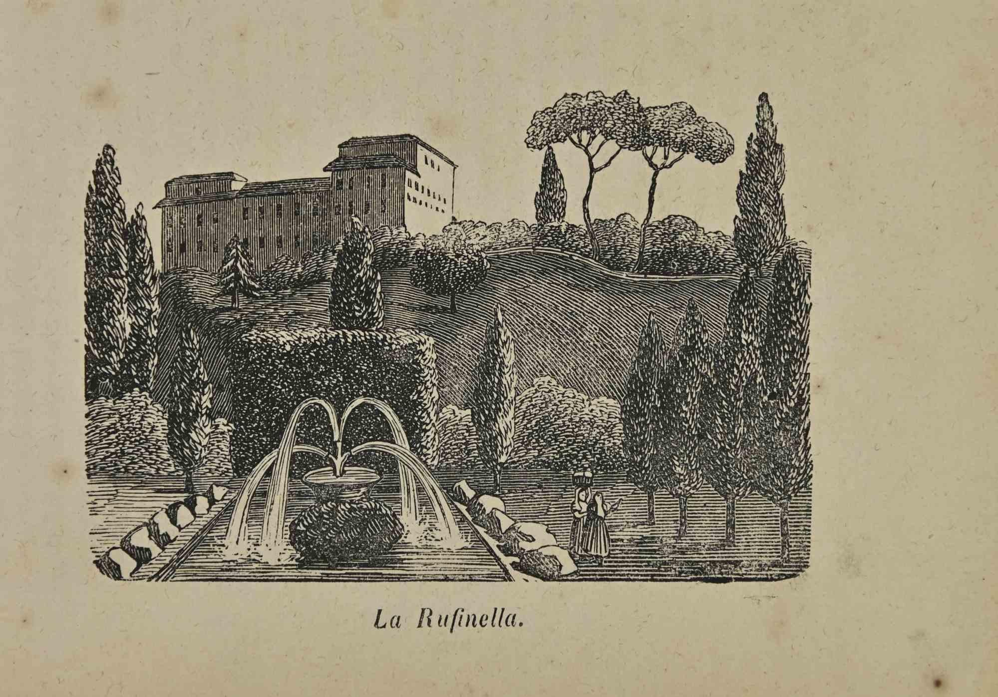 Various Artists Figurative Print – Uses and Customs – Rufinella – Lithographie – 1862