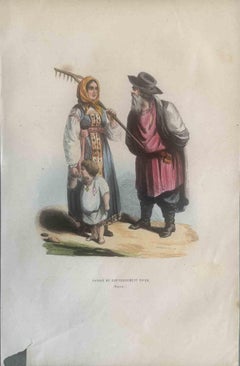 Antique Uses and Customs - Russian - Lithograph - 1862