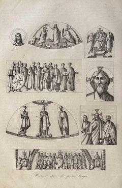 Gebräuche und Sitten - Heiliges Mosaik - Lithographie - 1862
