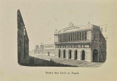 Uses and Customs - Saint Carlo Theatre in Naples - Lithograph - 1862