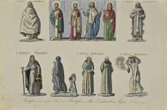 Antique Uses and Customs - Saints - Lithograph - 1862