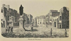 Uses and Customs - Square of Pozzuoli - Lithograph - 1862