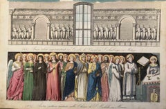 Antique Uses and Customs - St. Michele Church in Monza - Lithograph - 1862