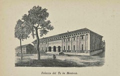 Uses and Customs - Tea Palace in Mantua - Lithograph - 1862