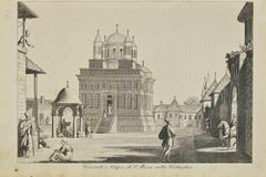 Uses and Customs - Temple of S Maria - Lithograph - 1862