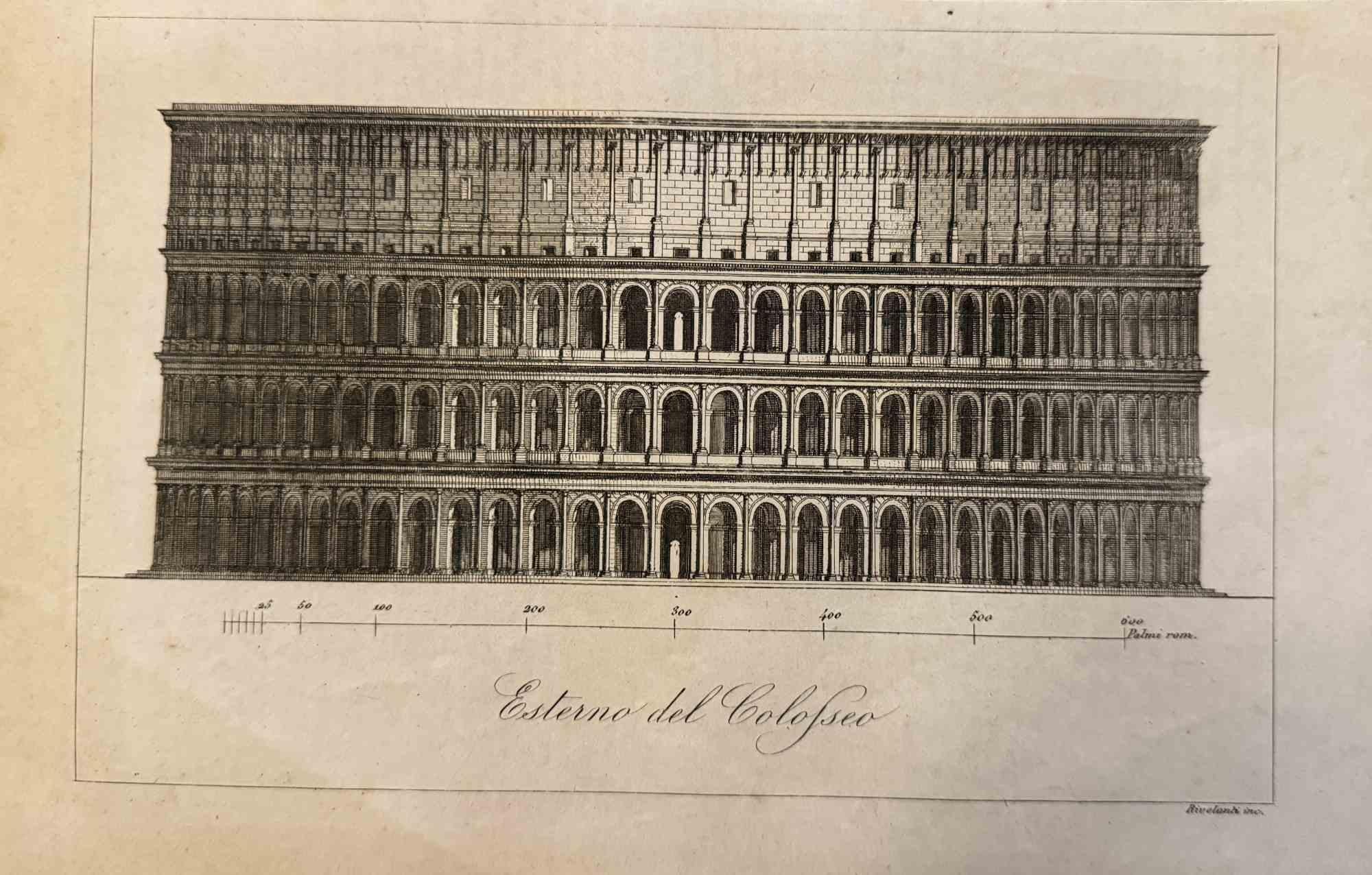 Figurative Print di Various Artists - Usi e costumi - Il Colosseo - Litografia - 1862