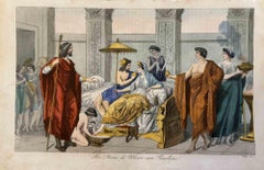 Used Uses and Customs - The marriage of Penelope and Ulysses - Lithograph - 1862