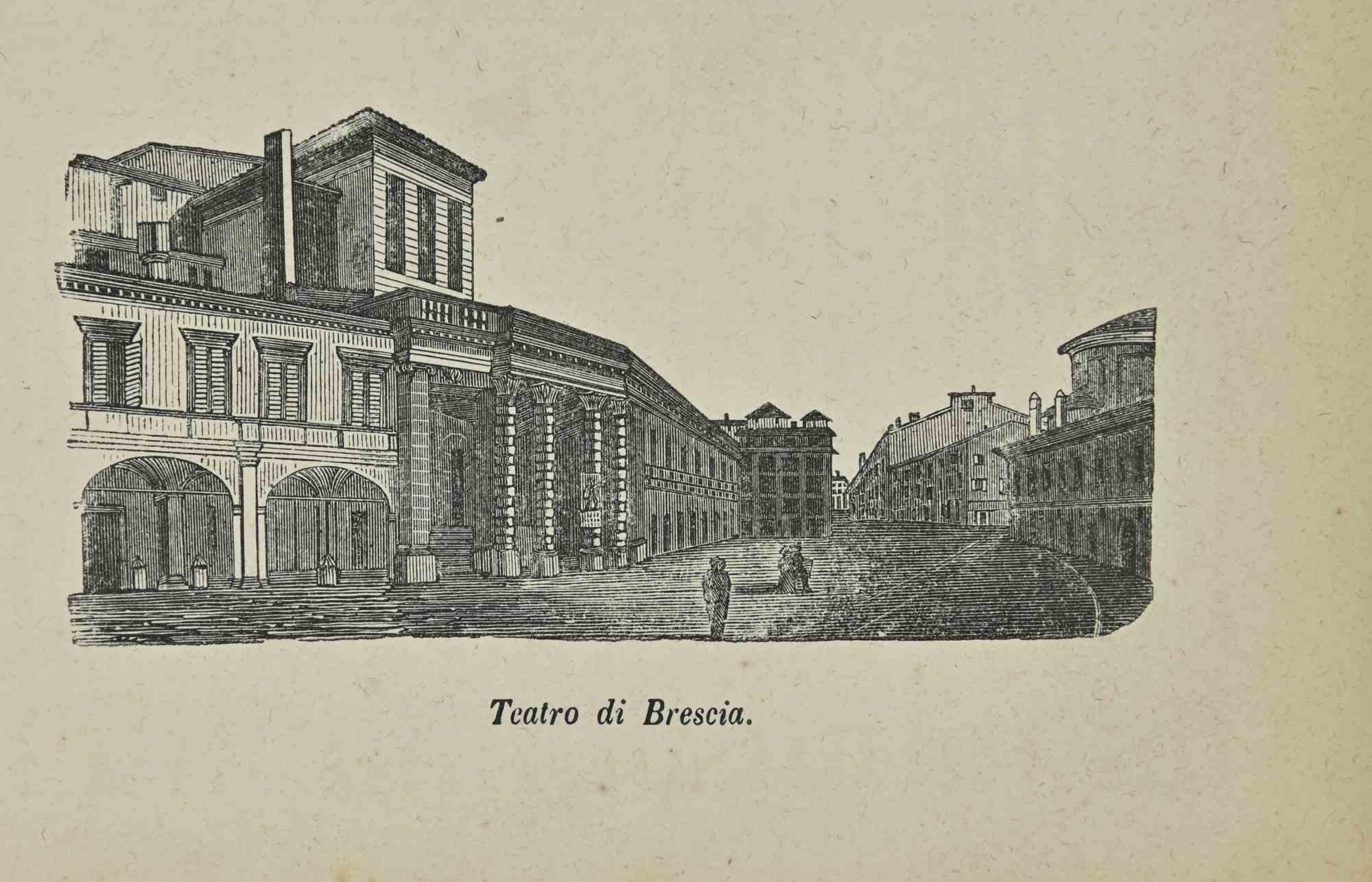 Figurative Print de Various Artists - Usos y Costumbres - Teatro de Brescia - Litografía - 1862