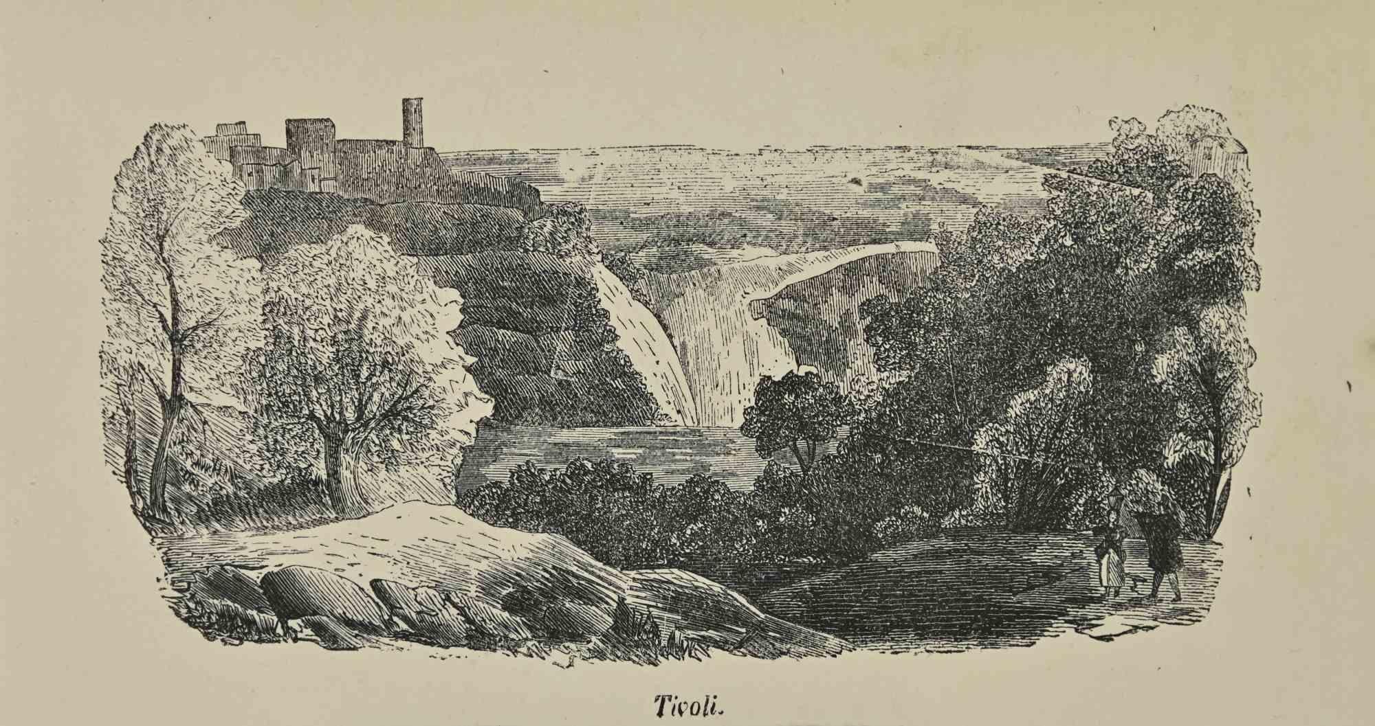 Various Artists Figurative Print – Uses and Customs – Tivoli – Lithographie – 1862