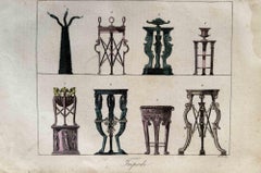 Uses and Customs - Tripods - Lithograph - 1862
