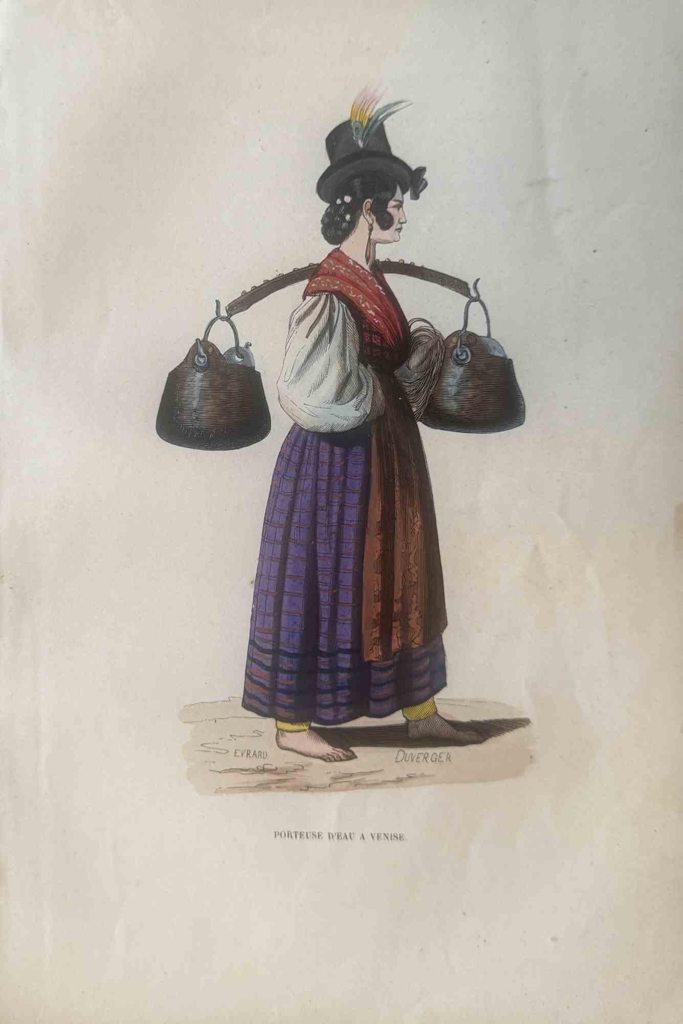 Uses and Customs - Venetian - Lithograph - 1862
