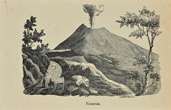 Uses and Customs - Vesuvius - Lithograph - 1862