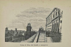 Usi e costumi  - Vista di Udine dal Castello a mezzogiorno - Litografia - 1862
