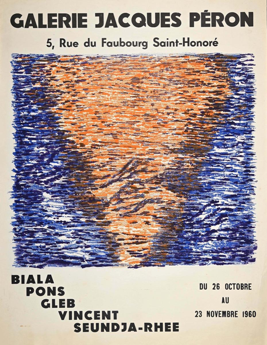 Vintage Poster Galerie Jacques Péron - Original Lithograph and Offset - 1960s
