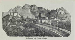 Bellinzona im Kanton Ticino – Lithographie – 1862