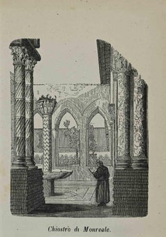 Cloister of Monreale - Lithograph - 1862