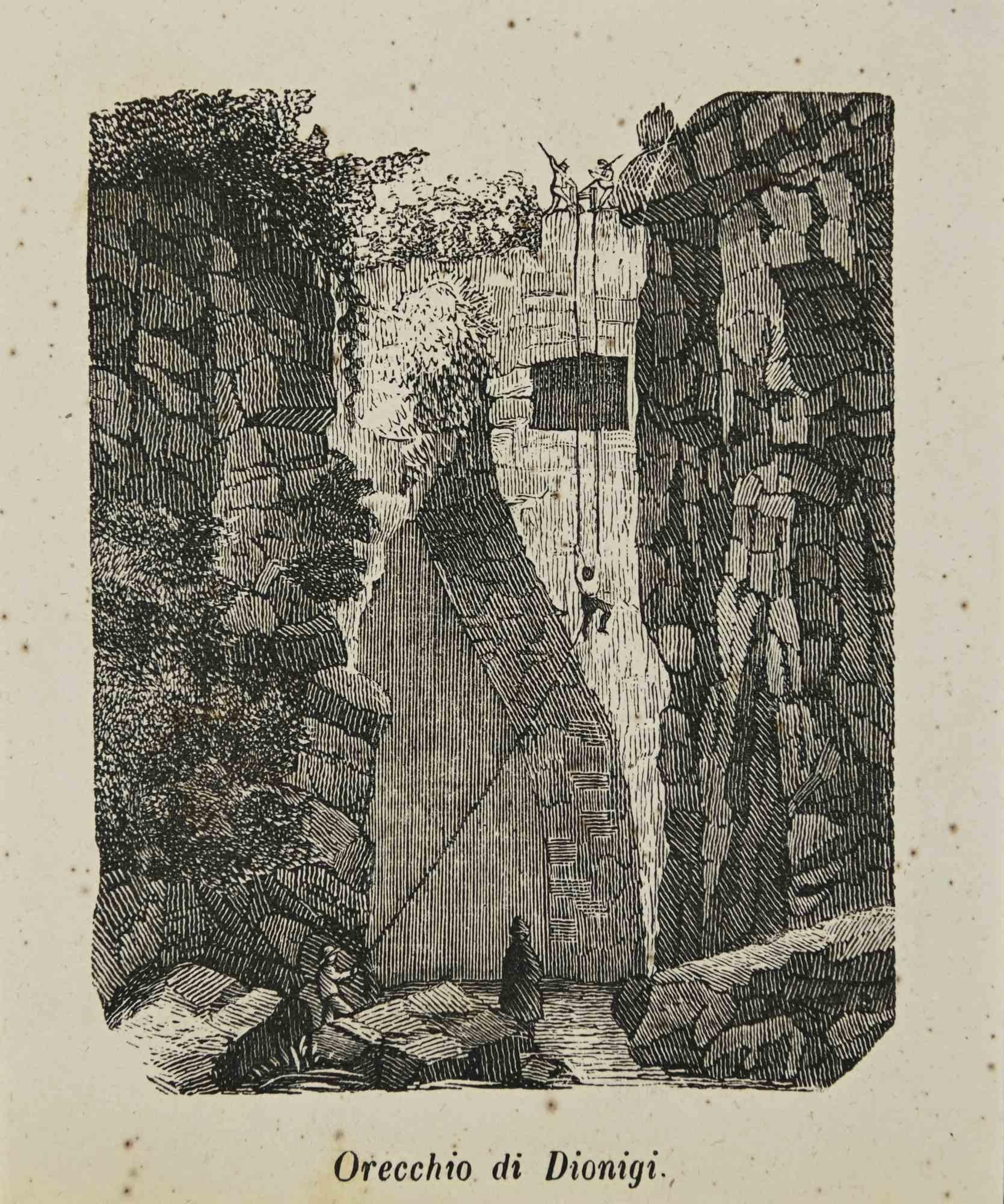 Various Authors Figurative Print - Ear of Dionysius - Lithograph - 1862